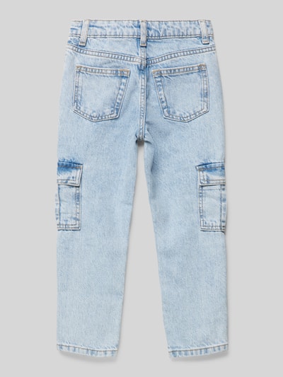 Mango Jeans mit Cargotaschen Modell 'bondi' Hellblau 3