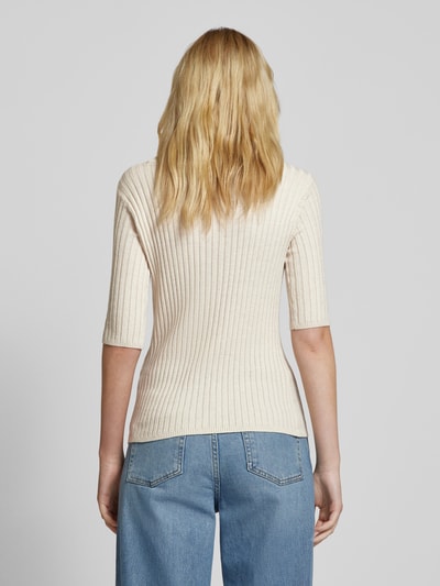 Soyaconcept Gebreide pullover met 1/2-mouwen, model 'FETIMA' Beige - 5