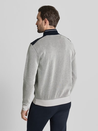 bugatti Sweatshirt met opstaande kraag, model 'Selanik' Ecru - 5