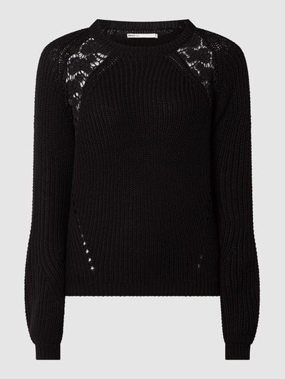 Only Pullover mit Kontrasteinsatz Modell 'Maga' Black 2