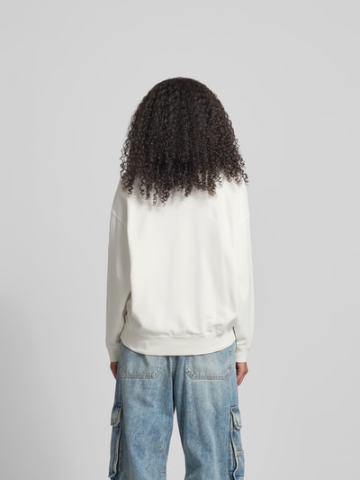 Anine Bing Regular Sweatshirt mit Logo-Print Ecru 5