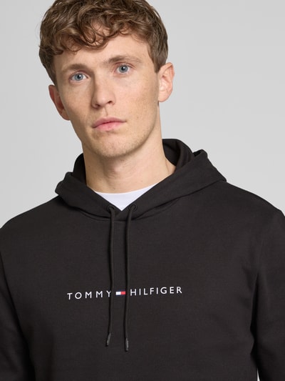 Tommy Hilfiger Hoodie mit Label-Print BLACK 3