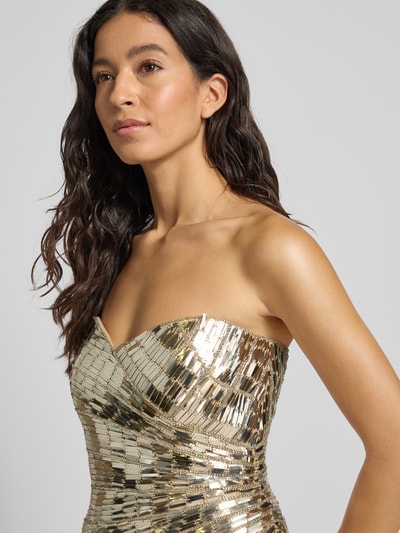 Adrianna Papell Cocktailjurk in off shoulder-look Goud gemêleerd - 3