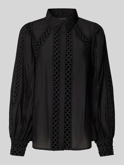 Copenhagen Muse Regular Fit Bluse mit Ballonärmeln Modell 'MOLLY' Black 2