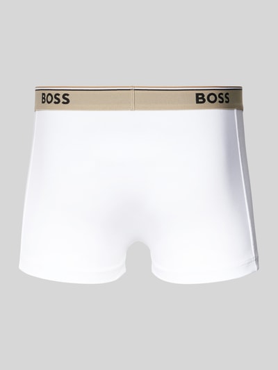 BOSS Boxershort met elastische band met logo in een set van 3 stuks Olijfgroen - 3