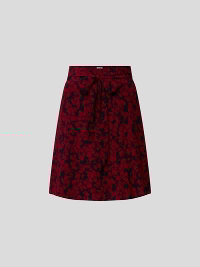 Zadig & Voltaire Minirock in Wickel-Optik Bordeaux Rot meliert 2