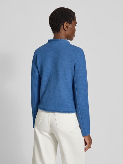 More & More Blazer mit Fransen Blau 5