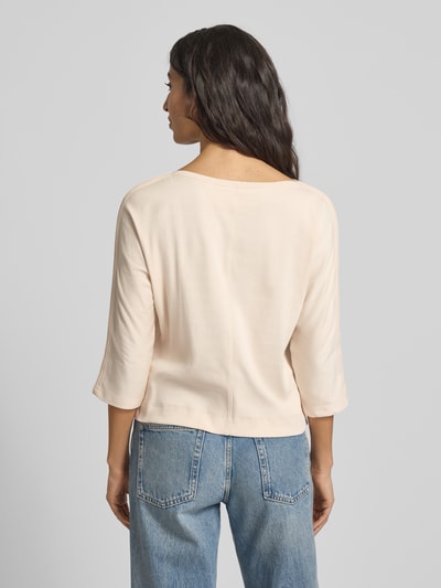 Marc Cain T-shirt met boothals en 3/4-mouwen Zand - 5