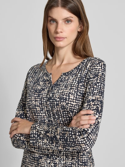 Tom Tailor Regular fit shirt met lange mouwen van puur katoen Marineblauw - 3