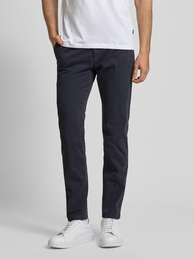 Marc O'Polo Slim Fit Chino aus Baumwolle Modell 'MALMÖ' Marine 4