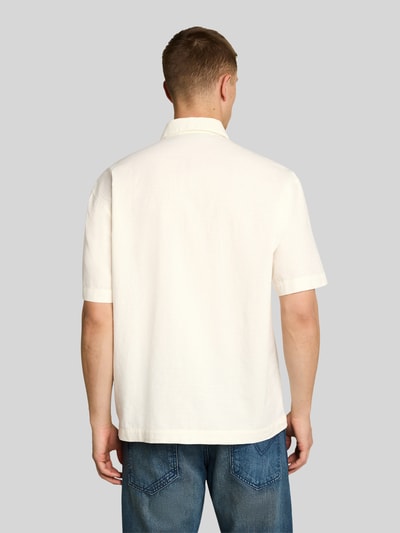 Tom Tailor Denim Loose Fit Freizeithemd aus reiner Baumwolle Weiss 5