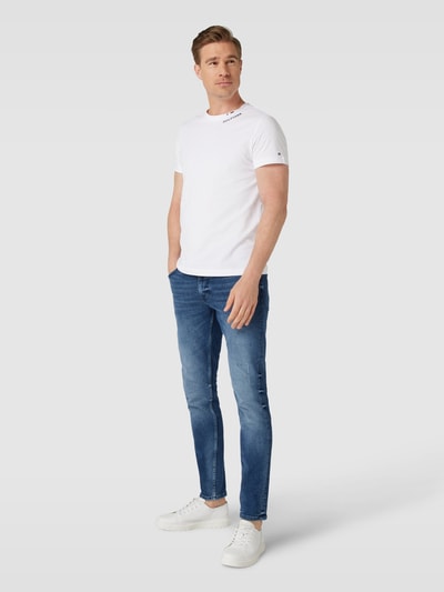 Tommy Hilfiger Tapered Fit Jeans im 5-Pocket-Design Modell 'HOUSTON' Jeansblau 1