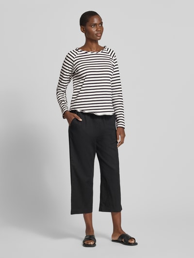 Smith and Soul Longsleeve mit Rundhalsausschnitt und Rollsaum Black 1