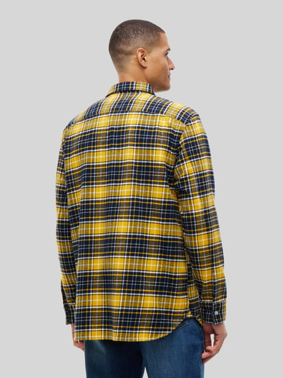 Tommy Hilfiger Regular Fit Freizeithemd aus reiner Baumwolle Marine 5
