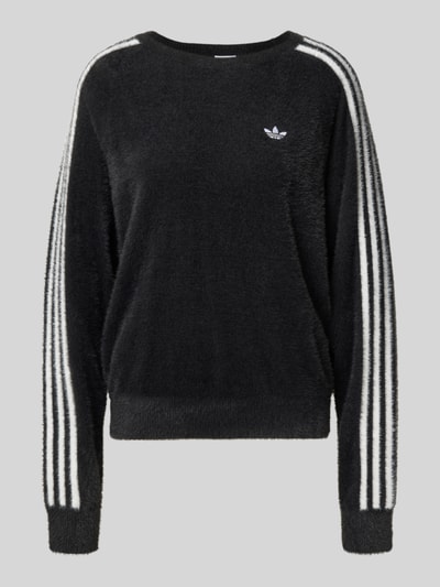 adidas Originals Regular fit sweatshirt met logostitching, model 'Holiday' Zwart - 2