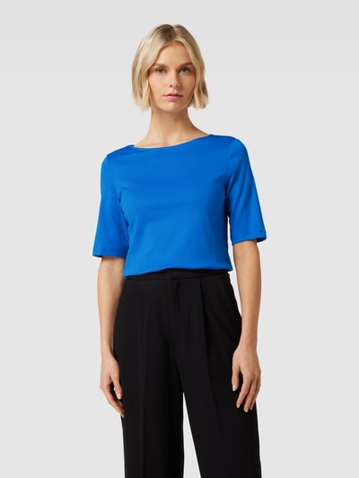 Christian Berg Woman T-Shirt mit U-Boot-Ausschnitt Royalblau 4