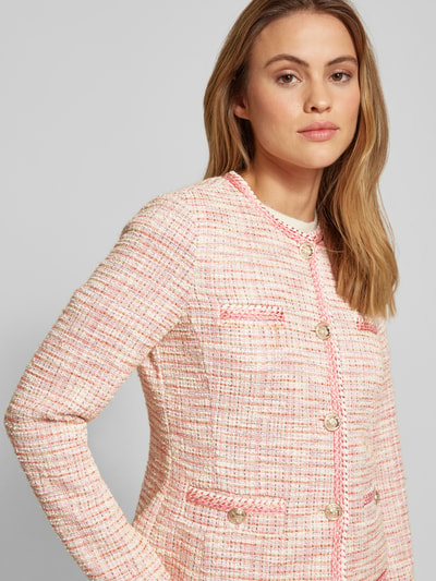 WHITE LABEL Blazer in Bouclé-Optik Pink 3