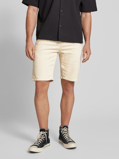 Blend Korte slim fit broek met tunnelkoord, model 'BLIZZARD' Zand - 4