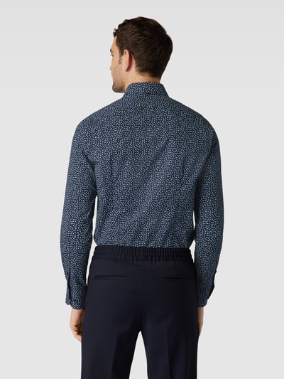 Tommy Hilfiger Tailored Slim Fit Business-Hemd mit Paisley-Muster Marine 5