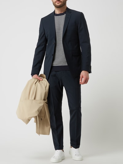 Tiger Of Sweden Regular fit 2-knoops colbert met wol, model 'Jerretts' Marineblauw - 1