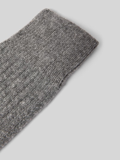 Unio Socken mit Kaschmir-Anteil Hellgrau Melange 2