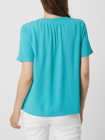 s.Oliver BLACK LABEL Blouseshirt met biezen  Turquoise - 5