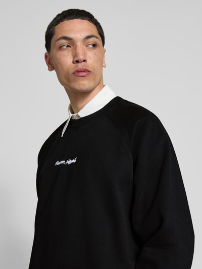 MAISON KITSUNÉ Cardigan in Strick-Optik Black 3