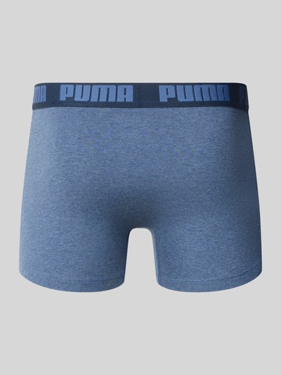 Männermodel trägt Slim Fit Boxershorts aus Baumwoll-Mix im 2er-Pack Modell 'EVERDAY' von PUMA, Rückansicht, Herren Boxershorts.