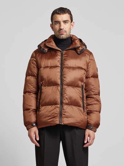 JOOP! Collection Steppjacke mit Stehkragen Modell 'Ambro' Mittelbraun 4