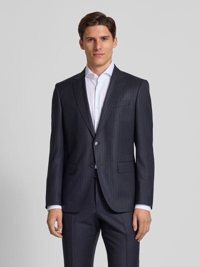 BOSS Slim fit pak van gestreepte scheerwol Marineblauw - 4