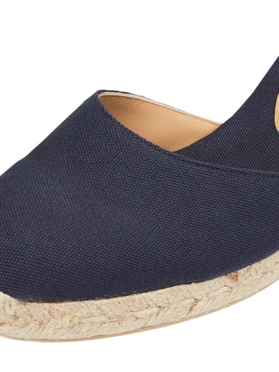 Castañer Wedges van textiel, model 'Carina' Donkerblauw - 2