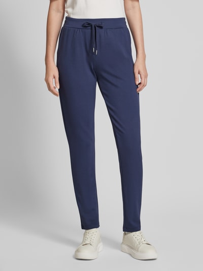 Soyaconcept Slim fit sweatpants met tunnelkoord, model 'BANU' Donkerblauw - 4