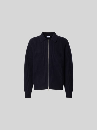 Filippa K Regular Fit Jacke in Strick-Optik Marine 2
