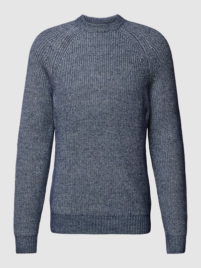 MCNEAL Gebreide pullover in gemêleerde look Donkerblauw - 2