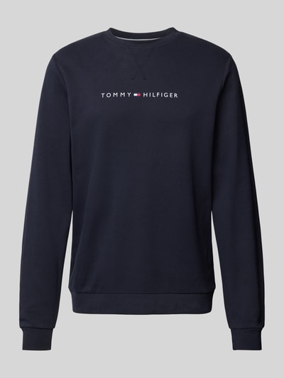 Tommy Hilfiger Bluza z nadrukiem z logo model ‘TRACK TOP’ Ciemnoniebieski 2