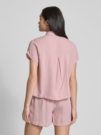 Pieces Boxy Fit Hemdbluse mit Knoten-Detail Modell 'PIA' Rosa 5