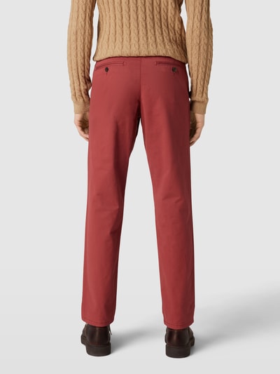 Christian Berg Men Straight Fit Chino mit Stretch-Anteil Rostrot 5