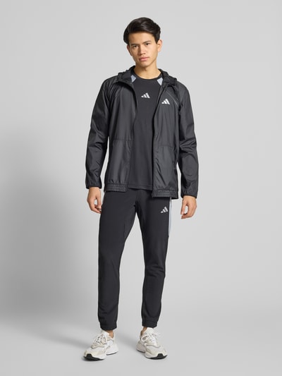 adidas Training Slim fit trainingsbroek met logoprint, model 'Tech' Zwart - 1