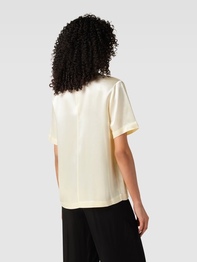 Calvin Klein Womenswear Blouseshirt met naadritssluiting, model 'NAIA' Offwhite - 5