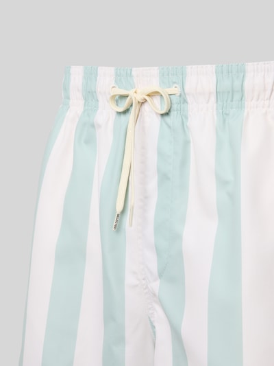 SELECTED HOMME Badeshorts mit Streifenmuster Modell 'DANE' Hellgruen 2