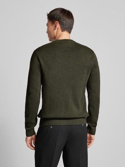 Jack & Jones Premium Strickpullover mit Stehkragen Modell 'MILANO' Oliv 5