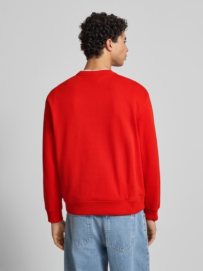 Calvin Klein Jeans Sweatshirt aus reiner Baumwolle Rot 5