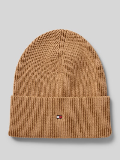 Tommy Hilfiger Strickmütze mit Logo-Stitching Modell 'ESSENTIAL' Beige 1