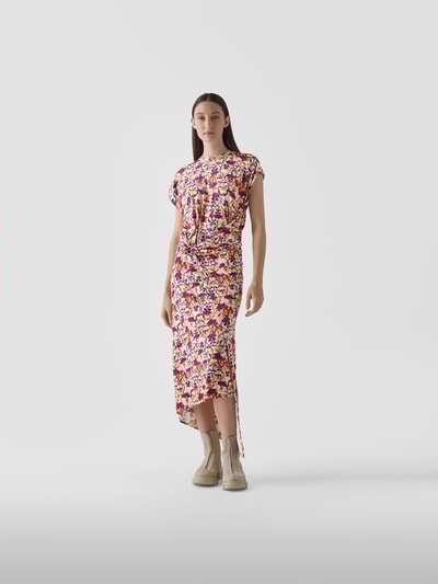 Paco Rabanne Maxikleid mit floralem Muster Rosa 1