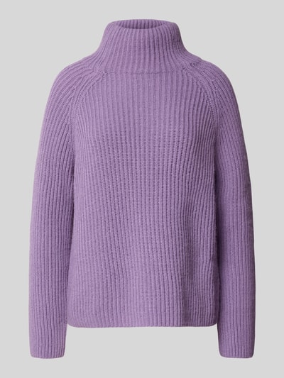 Drykorn Sweter z dzianiny z dodatkiem wełny z alpaki model ‘ARWEN’ Jasnofioletowy 1