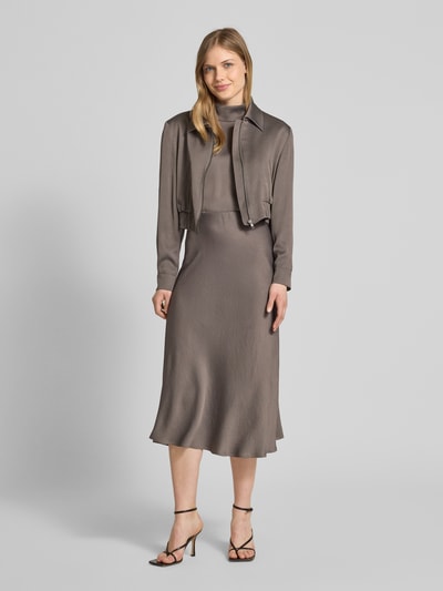 Drykorn Blouseshirt met opstaande kraag Leem - 1