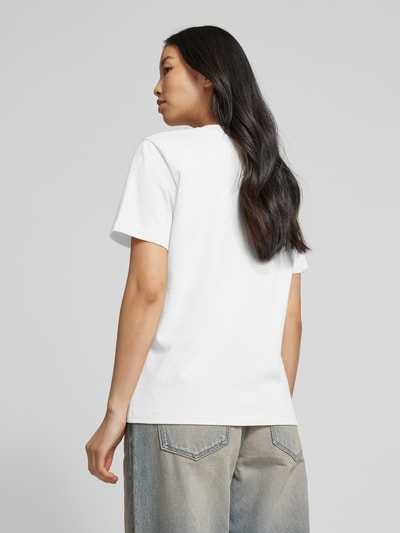 Jake*s Casual T-Shirt mit Rundhalsausschnitt Weiss 5