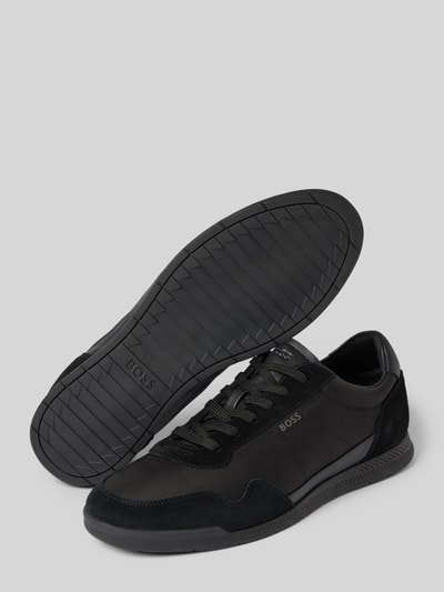 BOSS Sneaker mit Label-Print Modell 'Titanium' Black 4