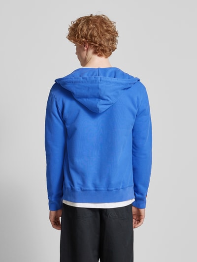 Superdry Sweatjack met labelstitching Koningsblauw - 5