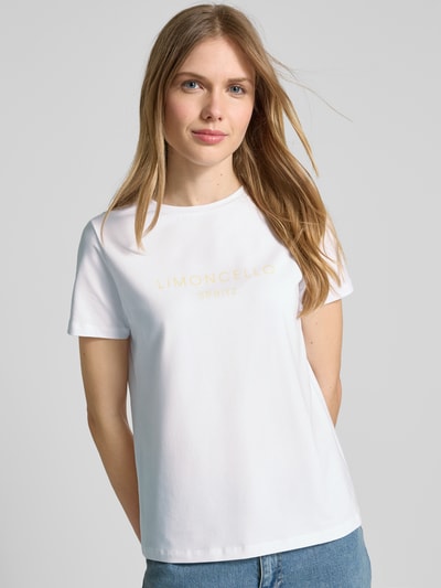 comma T-Shirt mit Motiv-Print Offwhite 3